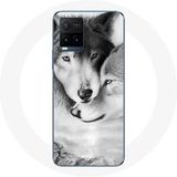 Maniacase Hoesje voor Vivo Y21s 2021 / Y21 2021 Wolf Duo dieren