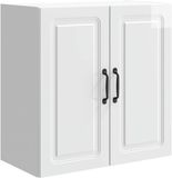 vidaXL Wandkast 59 x 31 x 60 cm Bewerkt hout Hoogglans Wit