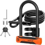 Shenzhen Haorui Industrial Technology Co., Ltd. U-slot pour vélo - ART4 - Câble inclus - 180 cm