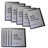 TUKA-i-AKUT [10x] A4 Infoframe Magneetlijst met Zelfklevende Achterkant, Gemakkelijk Uitwisselbaare Magnetische Wissellijst voor Wanden en Deuren, Magneetdisplay Set van 10 Goud Kleur TKD8400-A4-10x