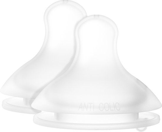 Suavinex Pro Physiological Slow Flow Silicone Speen - 2 Stuks - Wit