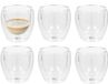 Gerimport Theeglazen Luz - 6x - dubbelwandig - borosilicaatglas - 250 ml