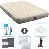 Intex Luchtbed - 2-Persoons - 152 x 203 x 25 cm - Beige