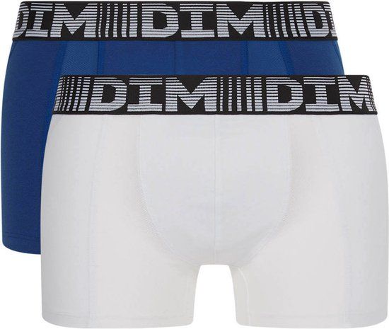 DIM 3D Flex Air Sport Boxershorts - Heren - Blauw/Wit - Maat XL (2 stuks)