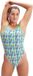 Speedo Allover Digital Starback Maillot de bain Vert UK 38 Femme