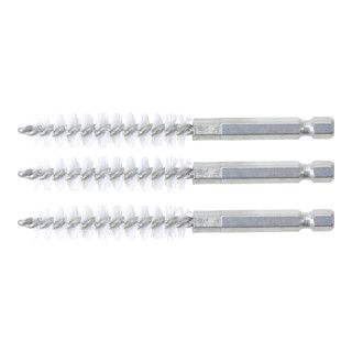 BGS Nylon Brush 11 mm Hex Drive 6.3 mm (1/4 inch) 3-Piece Set