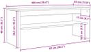 vidaXL meuble TV 100 x 35 x 40 cm chêne Sonoma bois d'ingénierie