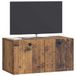 vidaXL Wandmontage TV-kast Oud hout 59,5 x 31 x 30 cm Bewerkt hout