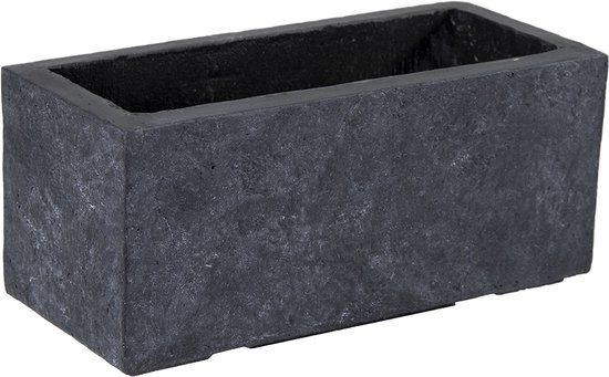 Mega Collections Plantenbak Arizona Balkon - l40 x b17.2 x h17.2cm - Donkergrijs