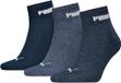 Puma Chaussettes courtes rembourrées Nouvelle Génération - 3 paires de chaussettes courtes - Blue Combo - Taille 35/38