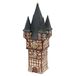 Dekohelden24 Windlichthuis - Bromser-Toren in Rüdesheim/Rhein van porselein. L/B/H ca. 12 x12 x 33 cm