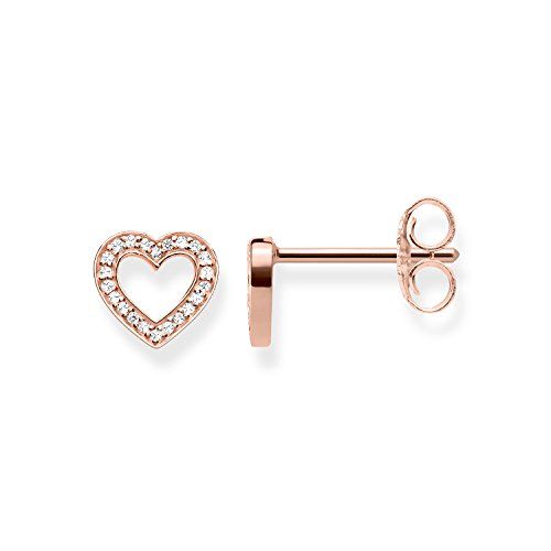 Thomas Sabo H1945-416-14 Oorstekers voor dames, 925 sterling zilver, 750 roségoud