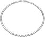 Swarovski Matrix Tennis Ketting - Zilverkleur - 17.5 cm - Dames