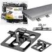 Zolta - Clips de fixation - Acier - 50 pièces - Noir