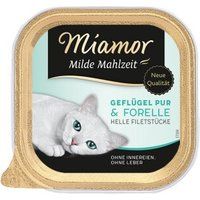 Miamor Milde maaltijd Gevogelte Pur en forel 16x100 g