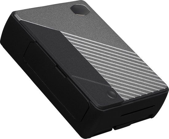 Cooler Master Pi Case 40 - Slank aluminium frame met programmeerbare knop, geïntegreerd passief koellichaam, TPU beschermde zijkantpoorten, Universele montage beugels - Gun Metal zwart