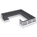vidaXL 12-delige loungeset met kussens, massief grenenhout, wit