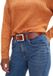 Tom Tailor TTEVE leren riem met vierkante gesp - Maat 90 - light brown uni