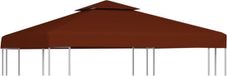 vidaXL Prieeldak 2-laags 310 g/m² 3x3 m Terracotta