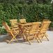 vidaXL Ensemble de jardin 7 pièces Bois de teck massif