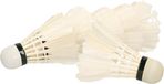 Engelhart Volants de badminton - 12x - blanc - Plastique