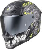 Bogotto Blade Gatekeeper Helm - Integraalhelm - Zwart/grijs/fluo-geel - XS
