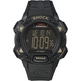 Timex Expedition T49896 drukknop compleet met riem en lcd-wijzerplaat, zwart.