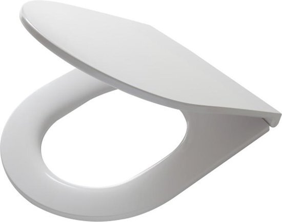Tiger Elvas wc-bril met D-vorm - Softclose - Duroplast - Afklikbaar - Wit