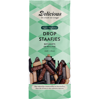 Delicious Vegan Dropstaafjes - 160g