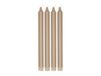 Scandi Essentials Bougie pour chandelier Ambiance 27 cm, lot de 4 Sable