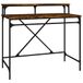 vidaXL Bureau 100x50x90 cm bewerkt hout en ijzer gerookt eikenkleurig