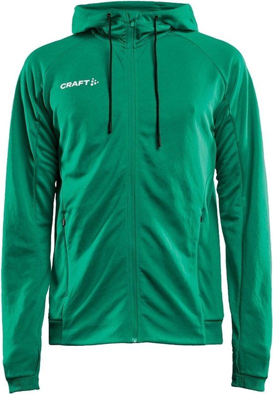 Craft Evolve Jas Met Kap Heren - Groen - Maat M