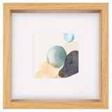 walther design Shape HNX525E Fotolijst, FSC-gecertificeerd, 3D houten frame, 25 x 25 cm, eiken