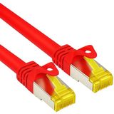Allteq Cat 7 S/FTP Netwerkkabel Patchkabel Afgeschermd 10 Gbps 1.5 meter Rood