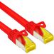 Allteq Cat 7 S/FTP Netwerkkabel Patchkabel Afgeschermd 10 Gbps 1.5 meter Rood
