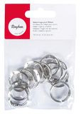 Rayher 2520200 metalen ringen om te openen, 19 mm ø binnen, nikkelvrij, SB-Btl. 12 stuks