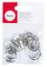 Rayher 2520200 metalen ringen om te openen, 19 mm ø binnen, nikkelvrij, SB-Btl. 12 stuks
