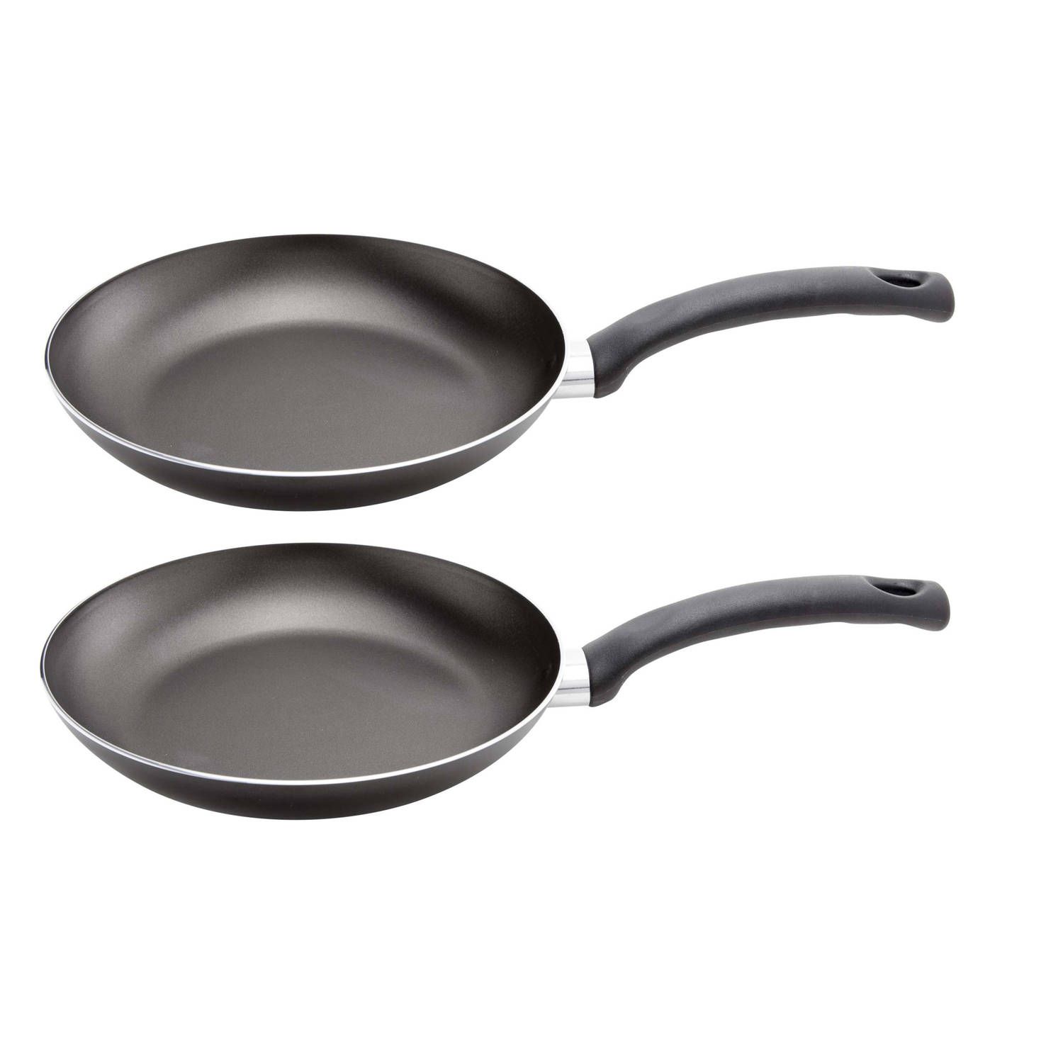 Cosy&Trendy Set van 2x koekenpannen met anti-aanbaklaag 24 cm - Hapjespannen