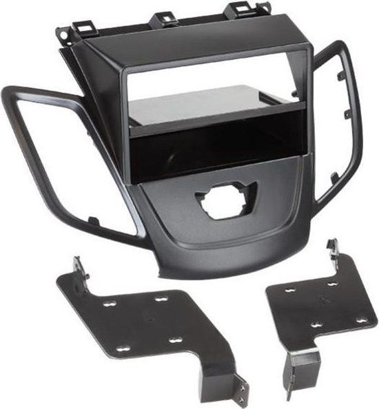 2-DIN Paneel Ford Fiesta | 2008-2017 | Zwart
