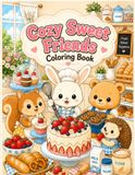 Cozy Sweet Friends Coloring Book