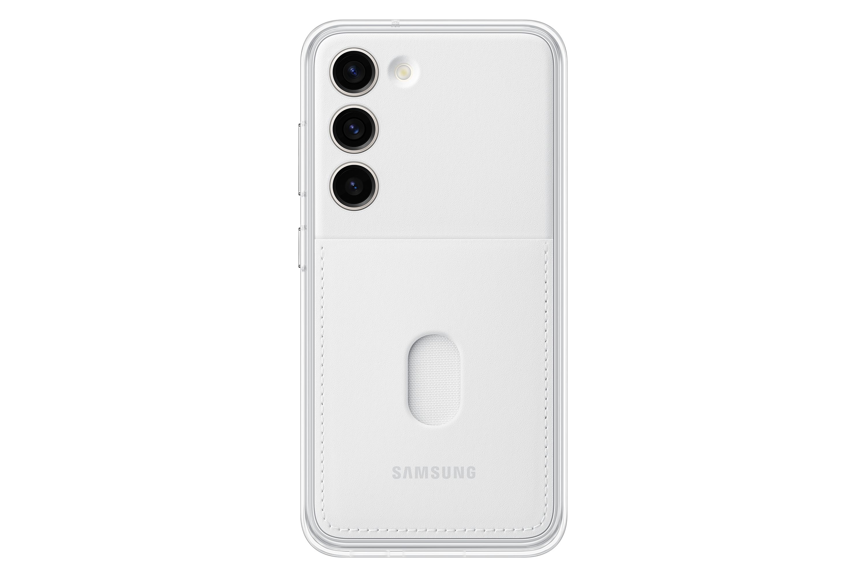 Samsung Galaxy S23 Cover Case - White - with Card Slot