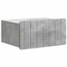 vidaXL Muurbevestigde Nachttafel met lade Betongrijs 49 x 34,5 x 24 cm