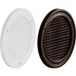 Häfele Grille de ventilation H3609 ronde, plastique, Ø 60 mm - blanc