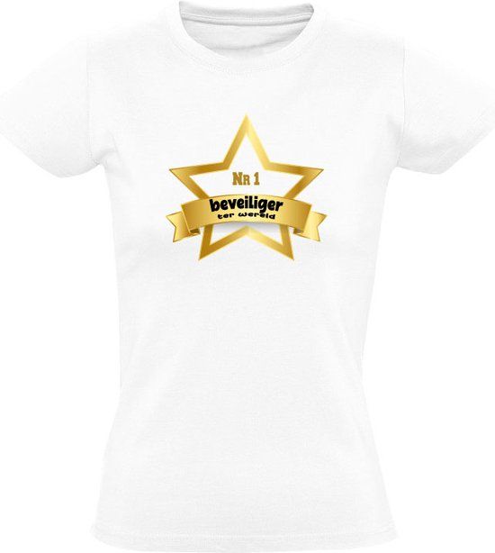 Sol's Beste Beveiliger ter wereld Dames T-shirt - Wit - Maat L