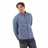 Swedemount Tromsö Fleece FL LS FZ Heren wandeljas Maat 3XL Navy Melange/Dk Navy Polyester