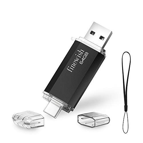 HAODIUSB88 Type C USB-stick 64 GB - Zwart
