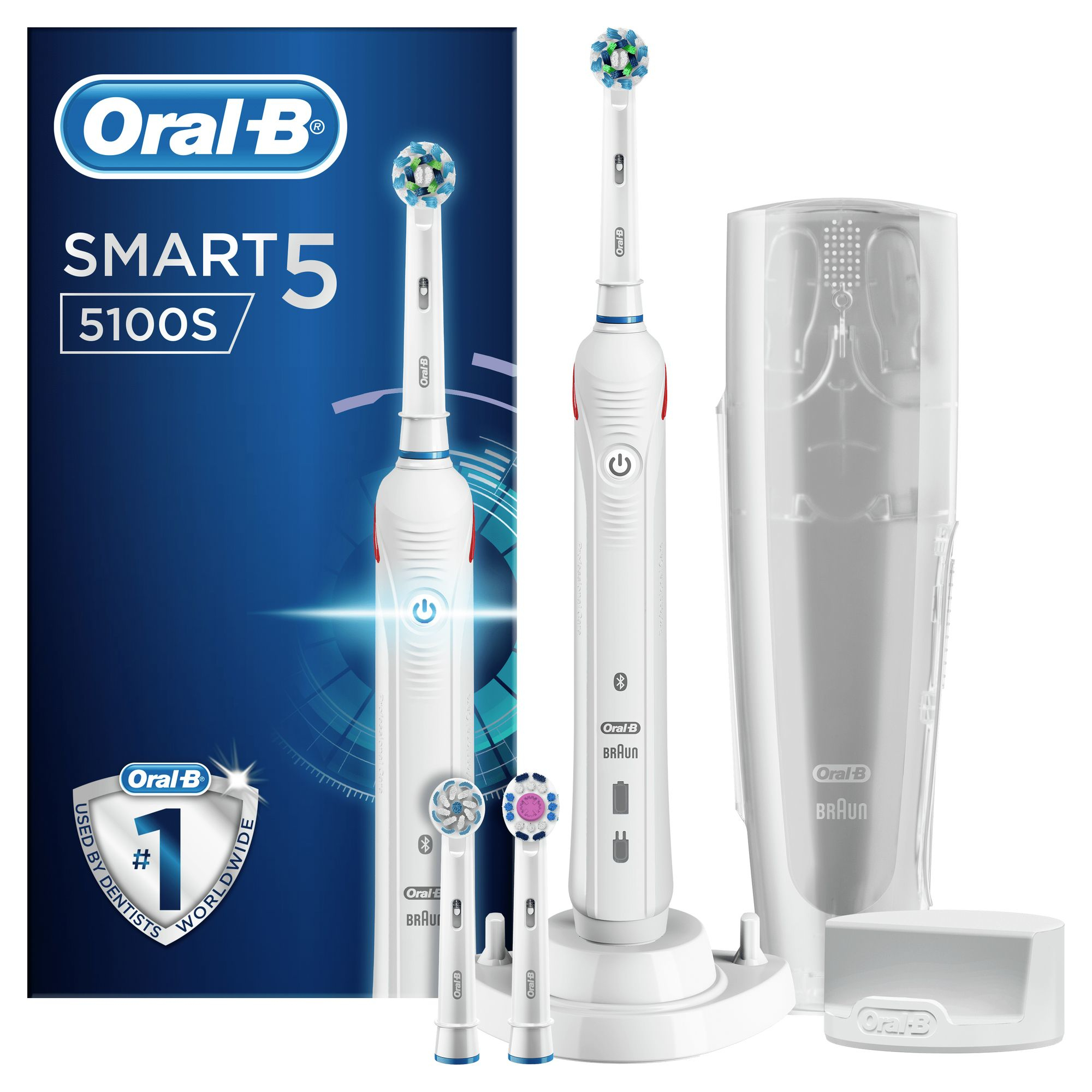 Oral-B Smart 5 5100S White Elektrische Tandenborstel Powered By Braun