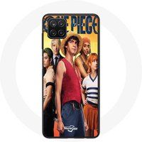 Maniacase Hoesje voor Samsung Galaxy A12 Anime One Piece Luffy Poster Karakters Art Seizoen 1