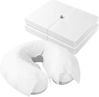 100 pièces de housses de coussin facial jetables. Housse de massage ultra douce, luxueuse et antiadhésive pour coussins faciaux/oreillers