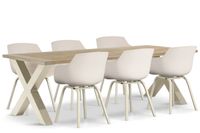 Lifestyle Garden Furniture Lifestyle Salina/Cardiff 240 cm dining tuinset 7-delig